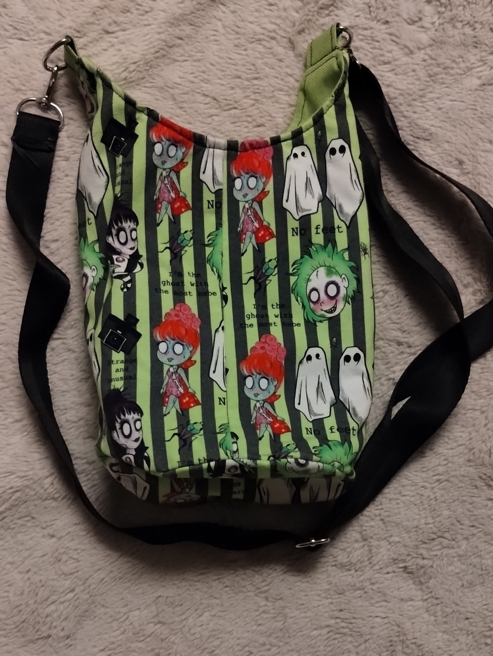 Beetlejuice Crossbody Bag